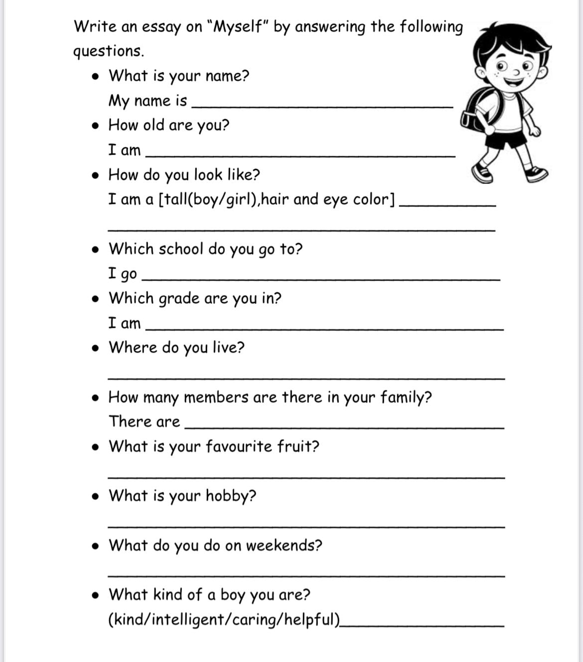 Sample Work Sheet ( English )